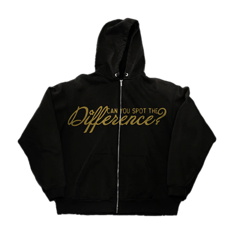 Can You Spot The Difference Zip Up Hoodie